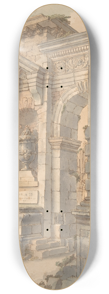 Francesco Stagni - Design for a Painted Wall Decoration 8.25 inch art skate deck