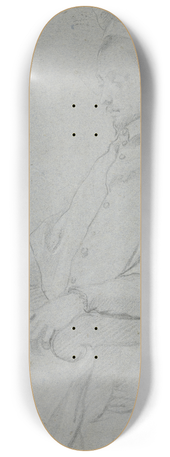 Francesco Vanni - Portrt eines sitzenden Kardinals im Profil nach links, den Blick gesenkt 8.25 inch art skate deck