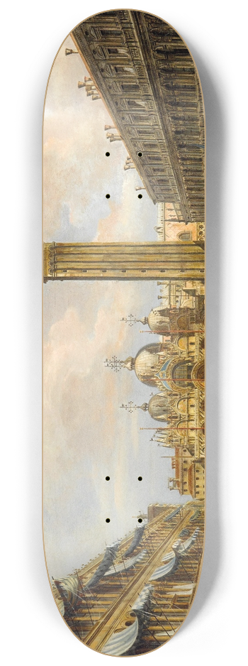 Francesco Zanin - Piazza San Marco looking east towards the Basilica, Venice 8.25 inch art skate deck
