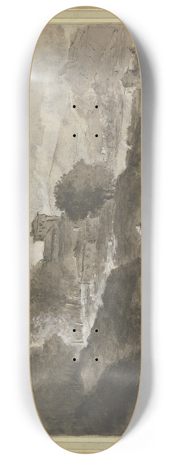 Francesco Zuccarelli - Landschaft mit einer Brcke 8.25 inch art skate deck