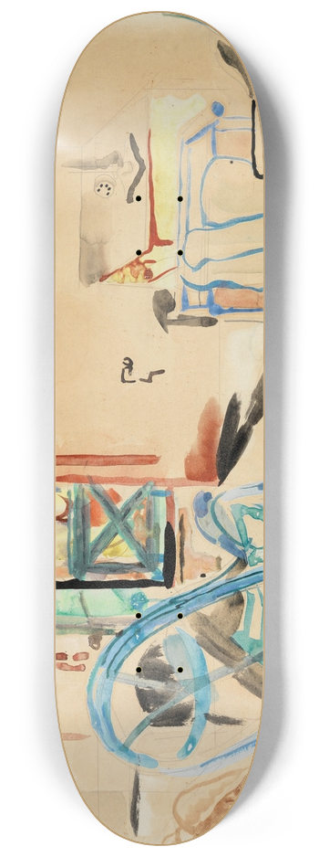 Frances Hodgkins - Interior Scene 8.25 inch art skate deck