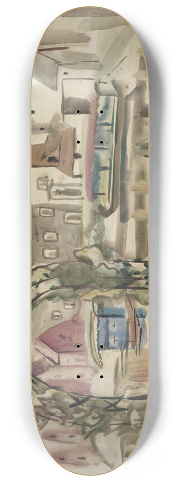 Frances Hodgkins - On the River Severn 8.25 inch art skate deck