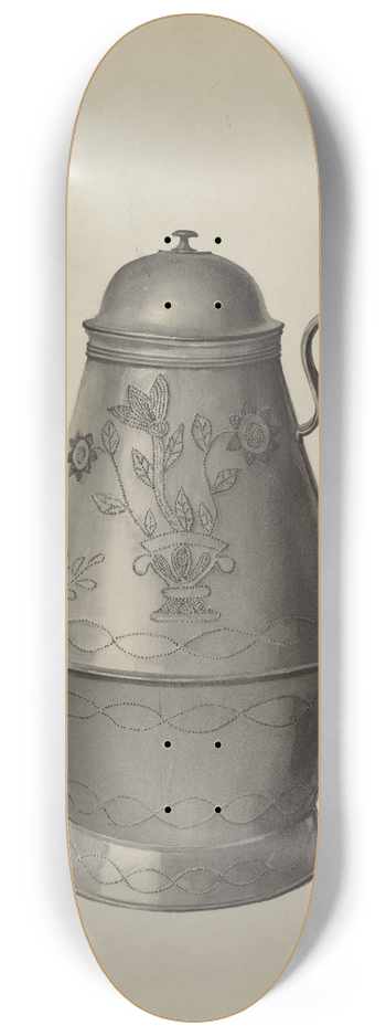 Frances Lichten - Pa. German Coffee Pot 8.25 inch art skate deck
