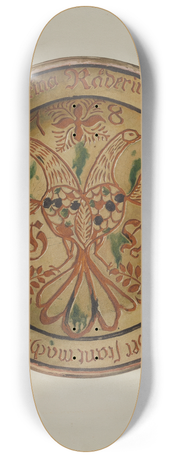 Frances Lichten - Pa. German Dish 8.25 inch art skate deck