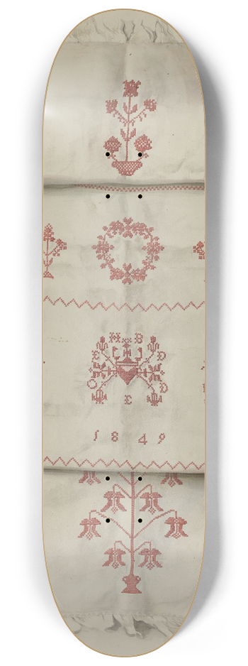 Frances Lichten - Pa. German Linen Towel 8.25 inch art skate deck