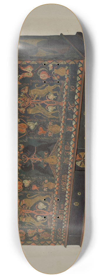 Frances Lichten - Pa. German Painted Chest 8.25 inch art skate deck