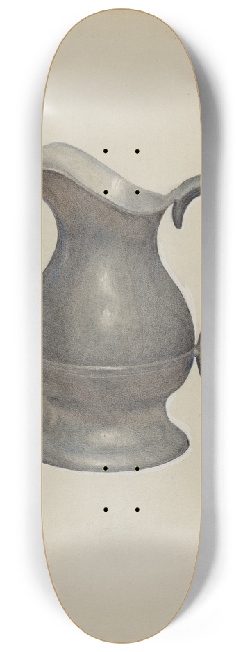 Francis Borelli - Pewter Pitcher 8.25 inch art skate deck
