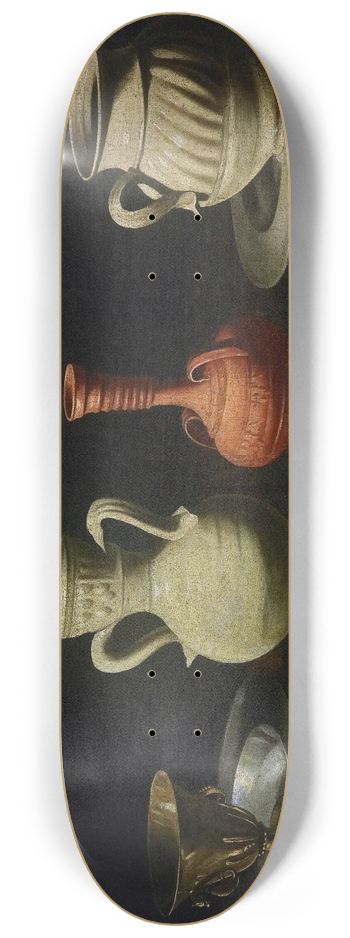Francisco de Zurbarn - Still Life With Four Vessels 8.25 inch art skate deck