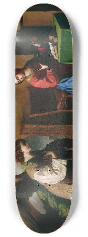 Francisco de Zurbarn - The Annunciation 8.25 inch art skate deck