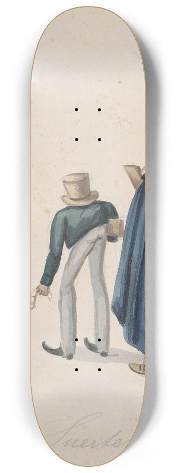 Francisco Fierro - Two fortune tellers 8.25 inch art skate deck