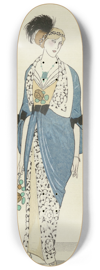 Francisco Javier Gos - Manteau du soir en Satin bleu 8.25 inch art skate deck