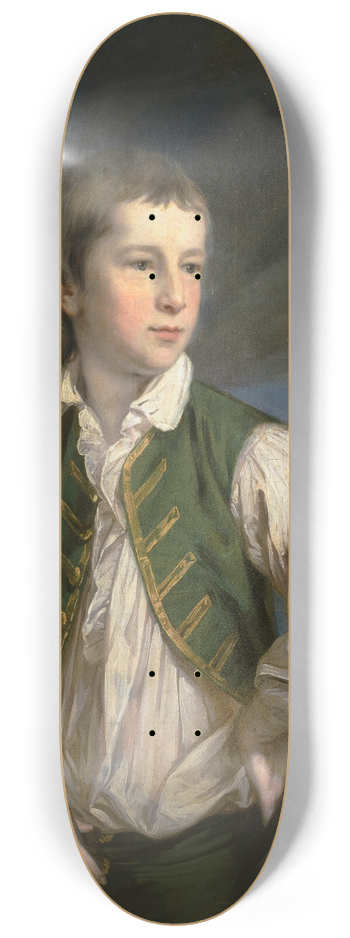 Francis Cotes - Charles Collyer as a Boy, with a Cricket Bat 8.25 inch art skate deck