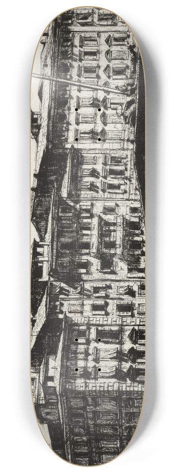 Francis Dodd - Ponte di Mezzo, Pisa 8.25 inch art skate deck