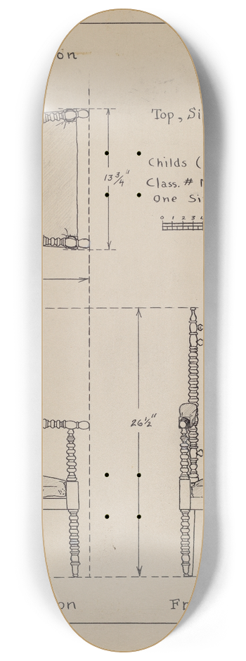 Francis Law Durand - Chair 8.25 inch art skate deck