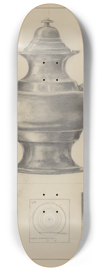 Francis Law Durand - Silver Teapot 8.25 inch art skate deck
