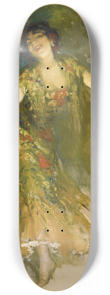 Francis Luis Mora - Spanish Dancer 8.25 inch art skate deck