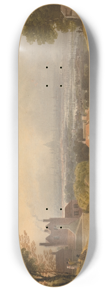 Francis Nicholson - London from Blackheath 8.25 inch art skate deck