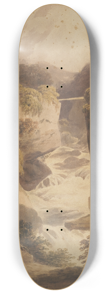 Francis Nicholson - Mountain torrent 8.25 inch art skate deck