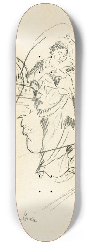 Francis Picabia - Transparence 8.25 inch art skate deck