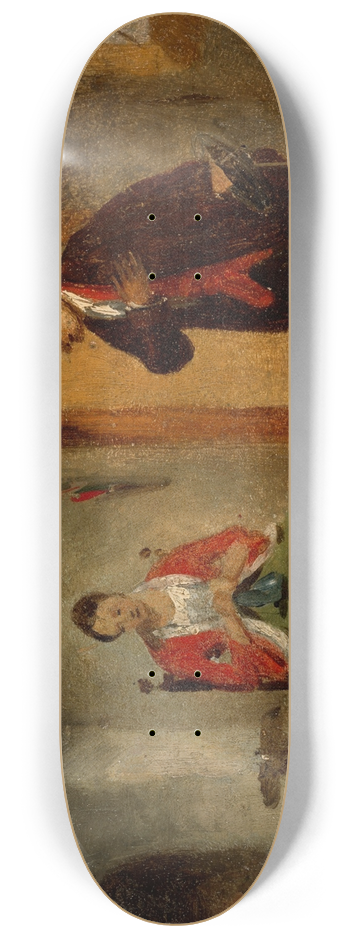 Francis William Edmonds - Interior Study 8.25 inch art skate deck