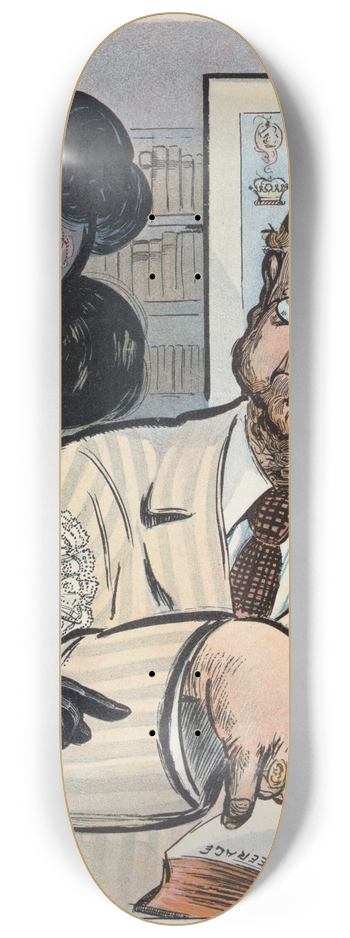 Frank Arthur Nankivell - During the investigation 8.25 inch art skate deck