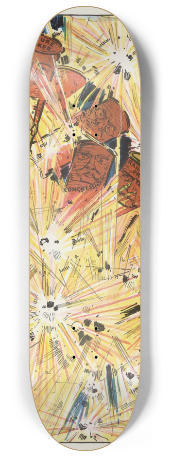 Frank Arthur Nankivell - Setting em off 8.25 inch art skate deck