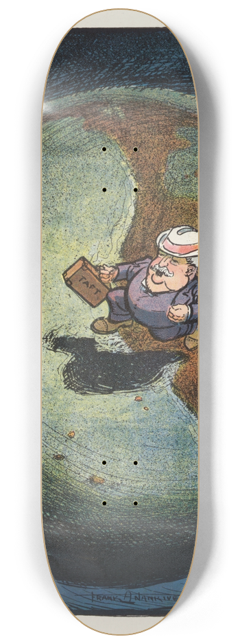 Frank Arthur Nankivell - When Taft is president 8.25 inch art skate deck