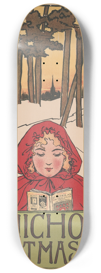 Frank Berkeley Smith - St. Nicholas Christmas number 8.25 inch art skate deck