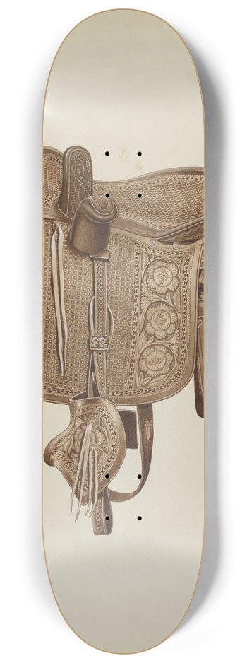 Frank C. Barks - Side Saddle 8.25 inch art skate deck