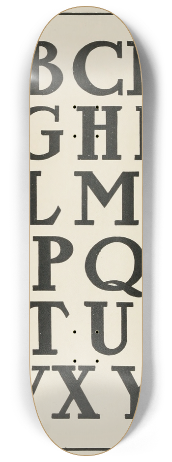 Frank Chouteau Brown - Modern American Capitals 8.25 inch art skate deck