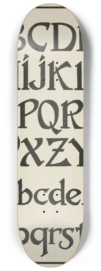 Frank Chouteau Brown - Modern French Capitals 8.25 inch art skate deck