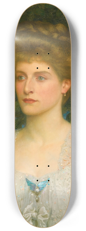 Frank Dicksee - Portrait Of Susannah Pearson 8.25 inch art skate deck