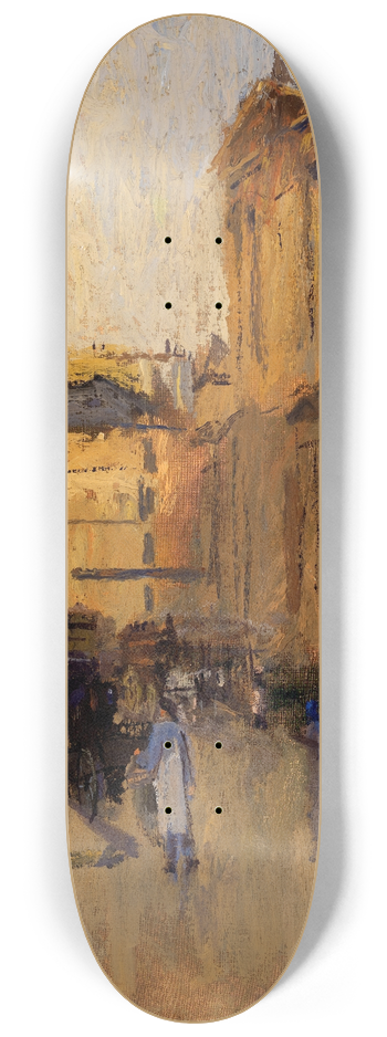 Frank Edwin Scott - Saint Roche Church 8.25 inch art skate deck
