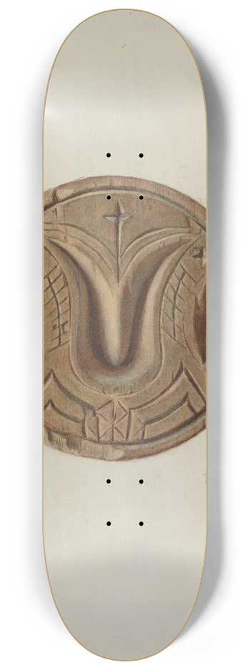 Franklyn Syres - Pa. German Butter Mold 8.25 inch art skate deck