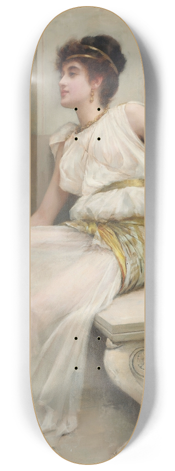 Frank Markham Skipworth - Zara, A Dancing Girl 8.25 inch art skate deck