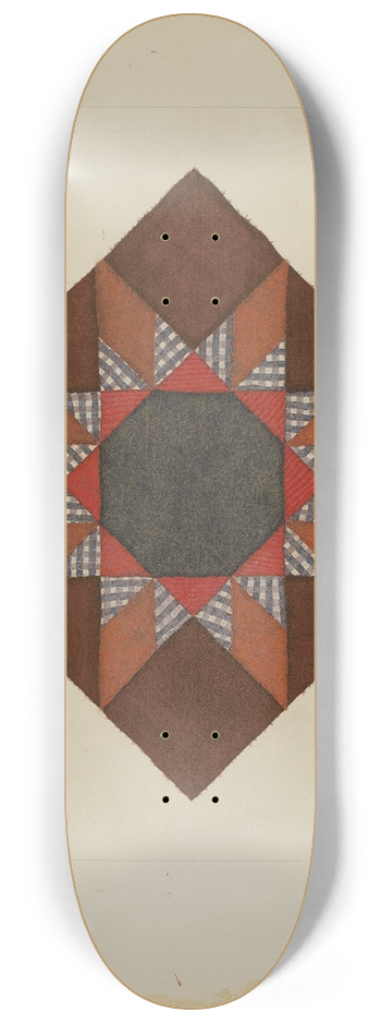 Frank Maurer - Quilt Block 8.25 inch art skate deck