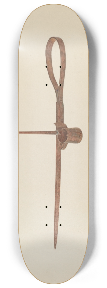 Frank M. Keane - Candle Sticker 8.25 inch art skate deck