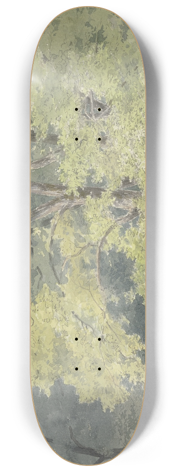 Friedrich Ernst Morgenstern - In the forest near Falkenstein 8.25 inch art skate deck