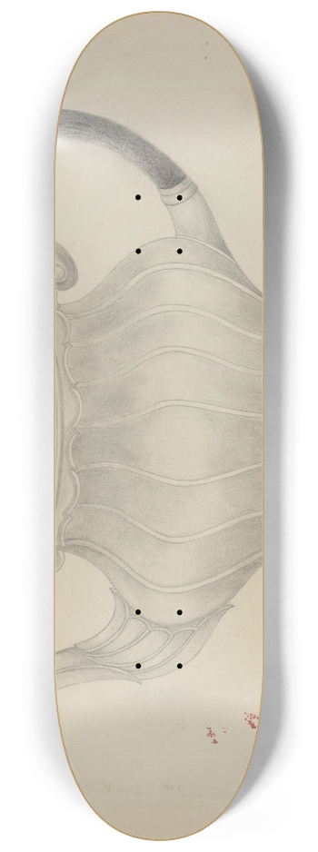Frank Nelson - Pewter Teapot 8.25 inch art skate deck