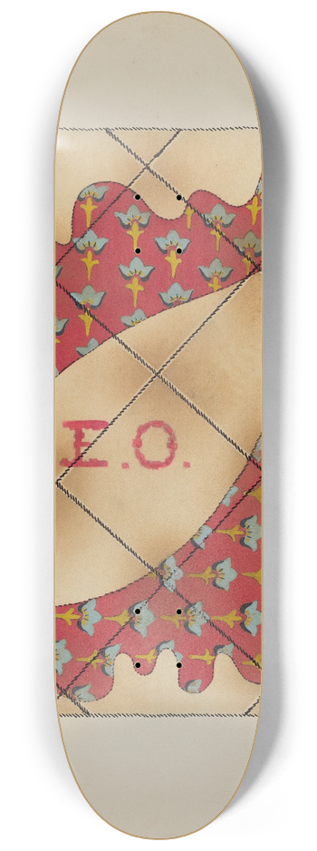 Frank Nelson - Quilt 8.25 inch art skate deck