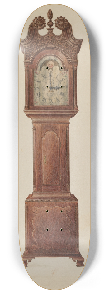 Frank Wenger - Tall Clock 8.25 inch art skate deck