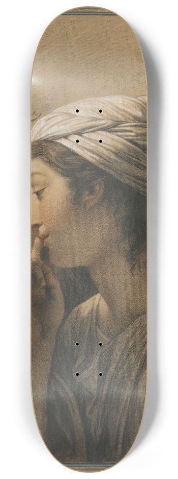 Franois-Andr Vincent - Le Secret (The Secret) 8.25 inch art skate deck