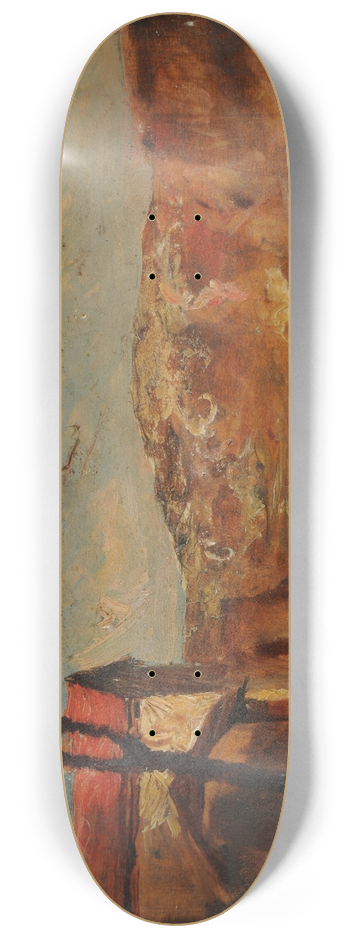 Franois-Auguste Ravier - Le moulin de Roche 8.25 inch art skate deck