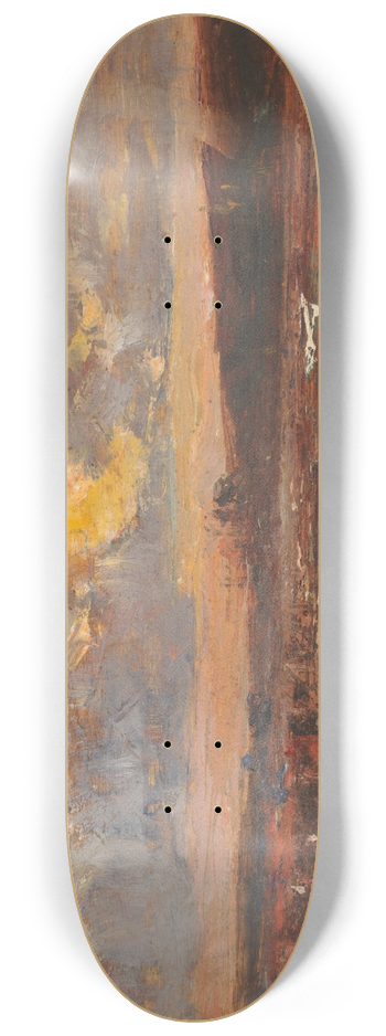 Franois-Auguste Ravier - tude de paysage 8.25 inch art skate deck
