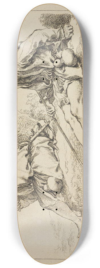 Franois Boucher - Figure studies 8.25 inch art skate deck