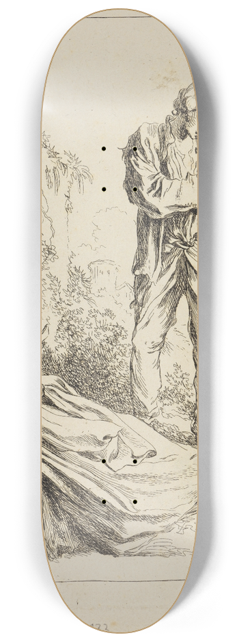 Franois Boucher - Figure studies 8.25 inch art skate deck