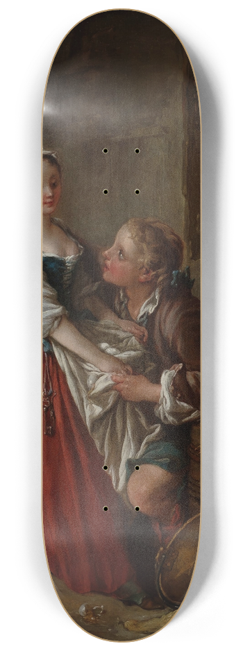 Franois Boucher - La Belle Cuisinire 8.25 inch art skate deck
