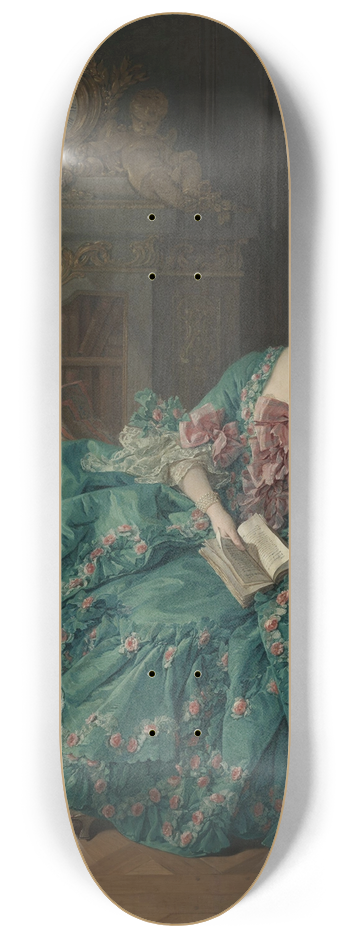 Franois Boucher - Madame de Pompadour 8.25 inch art skate deck