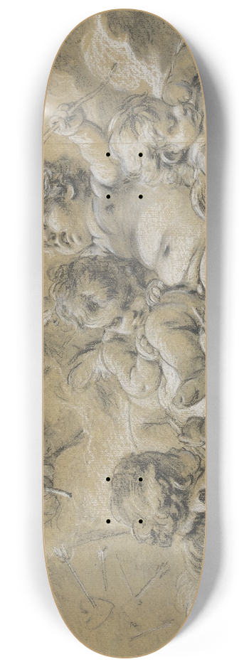 Franois Boucher - The Archery Contest 8.25 inch art skate deck