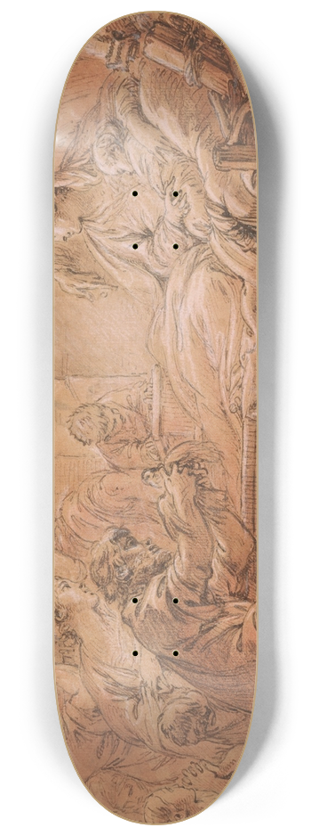 Franois Boucher - The Nativity 8.25 inch art skate deck